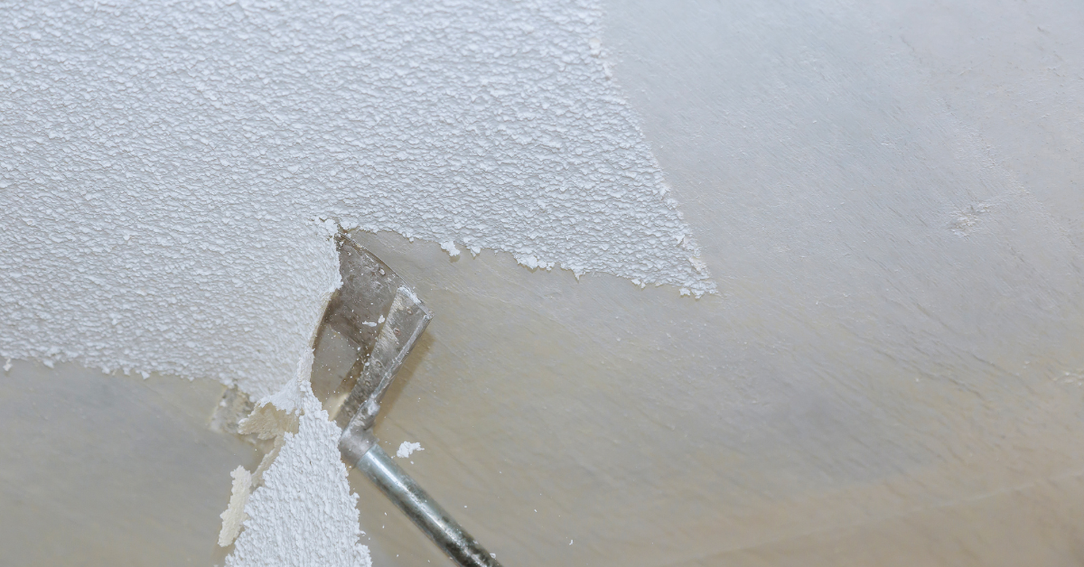 Removal of Outdated Bumpy Popcorn Ceilings